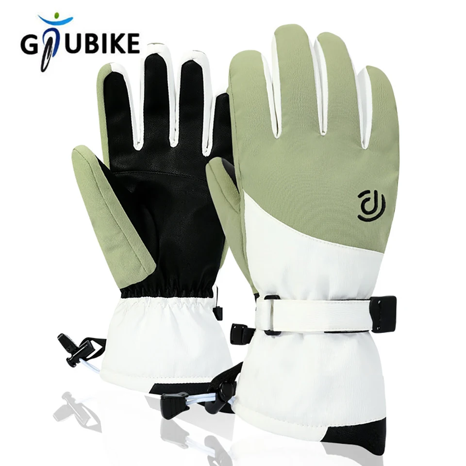

GTUBIKE Winter Ski Gloves Outdoor Thick Snowboarding Gloves Windproof Waterproof Gloves for Riding Touch-Screen Skiing Gloves