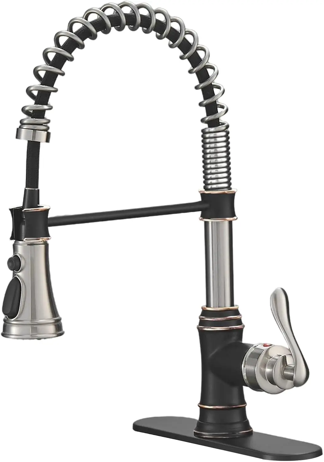 

Kitchen Sink Faucet Pull Down Sprayer Spring 3 Function Kitchen Faucet High Arc Farmhouse Commercial Bar Kitchen Faucets Bru