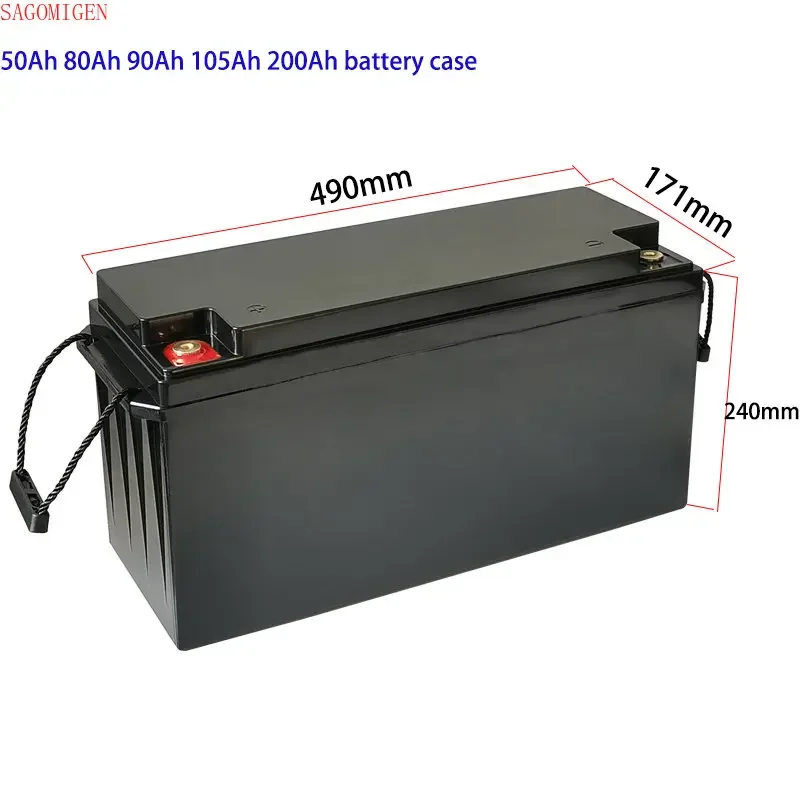 Battery Storage Boxes 12v 105Ah 120Ah 150ah 200Ah 280Ah Lifepo4 Battery Plastic Case RV Solar Cells Yacht Battery Storage Boxes