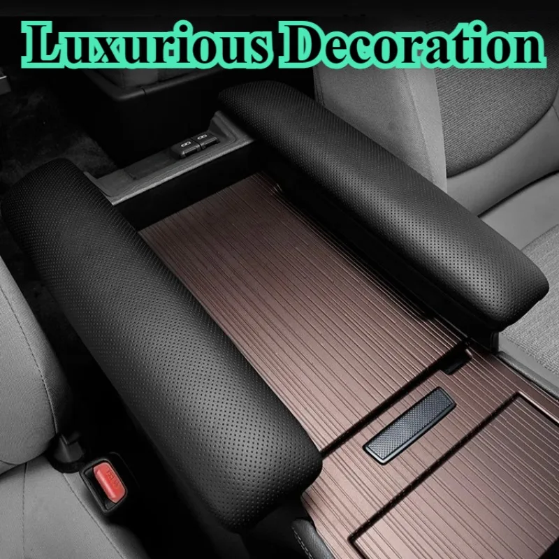 Leather For 2021-2022 Toyota Sienna Car Armrest Cover Pad Breathable Anti-scratch Center Console Armrest Box Case Cushion