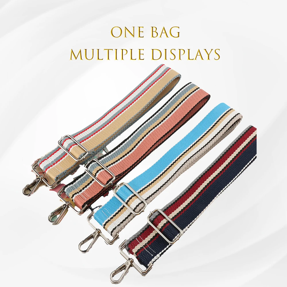 

Adjustable Shoulder Bag Strap 5CM Widening Ethnic Style Fashion Backpack Colourful Replacement Accessories Single Shoulder Strap