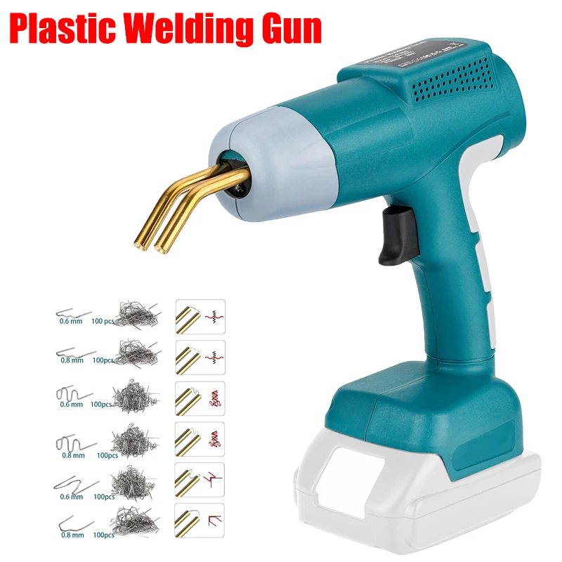 

DIY бытовой инструмент для ремонта, беспроводной пистолет для горячих ногтей, пластиковый сварочный аппарат со светодиодной подсветкой для литиевых батарей Makita/Milwaukee/Ryobi 18 В