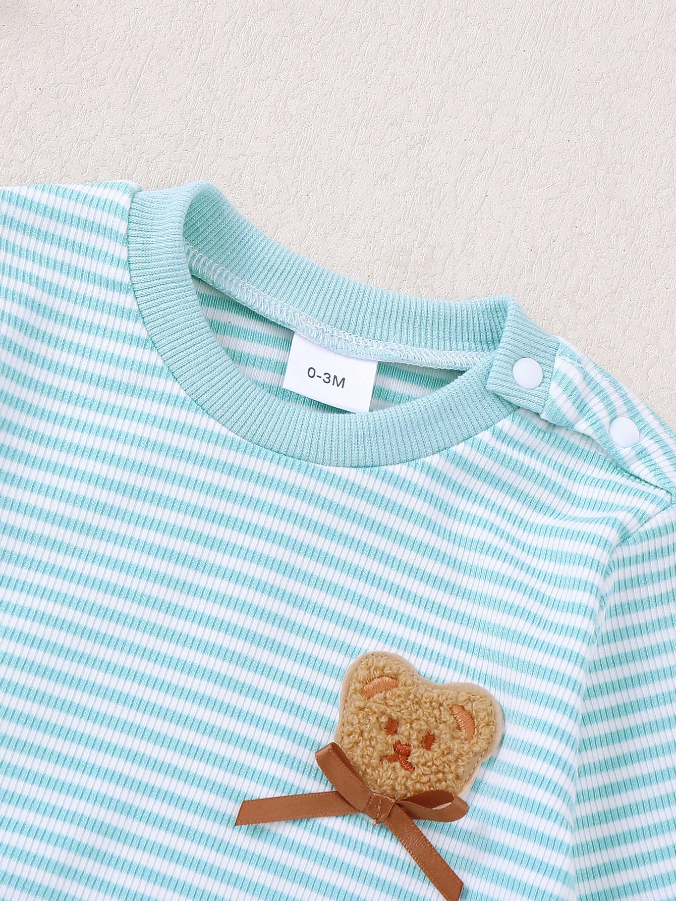 男の子の赤ちゃん春秋長袖ストライプクマ柄ロンパース三角デザイ - Baby Clothing Knitting Patterns のレビューと価格