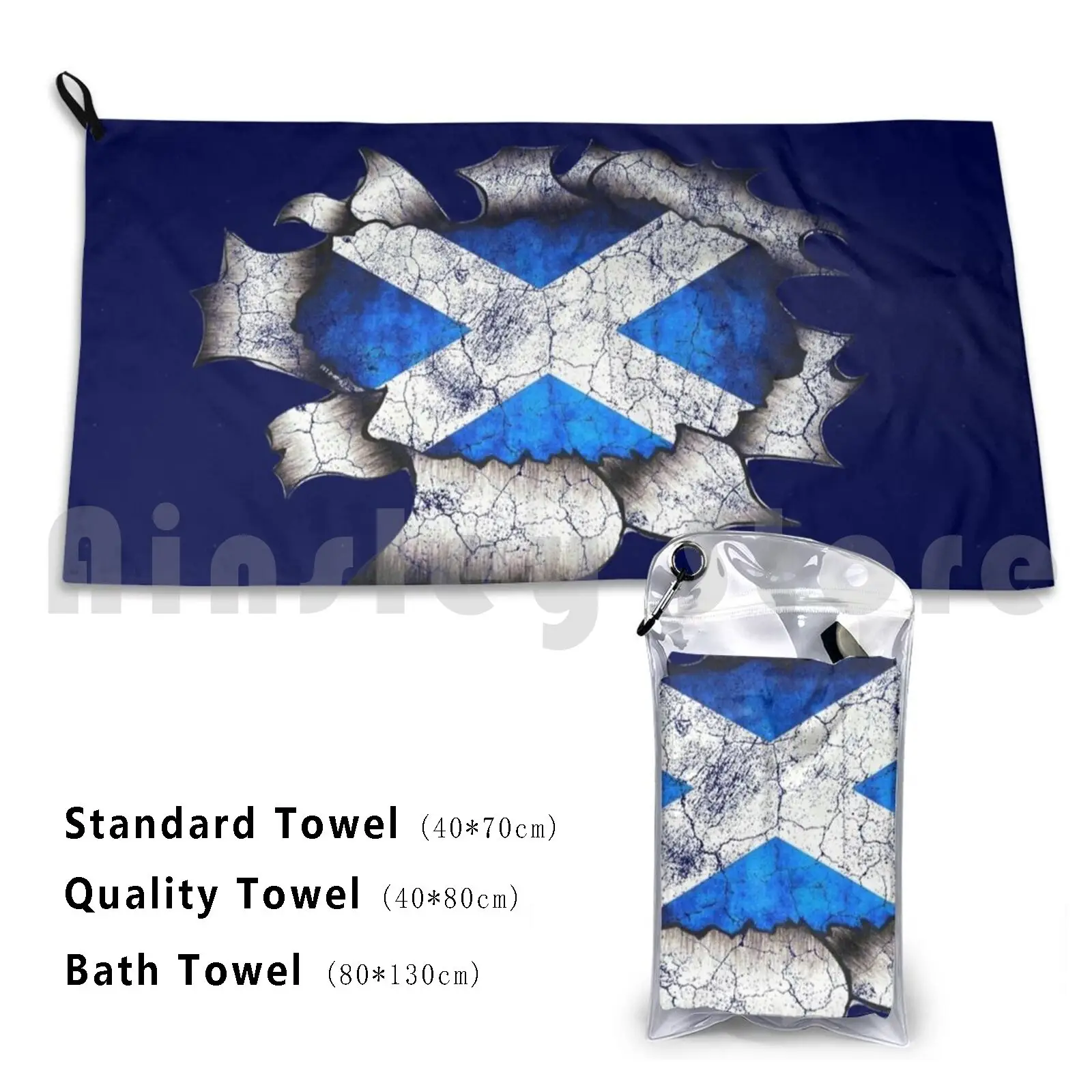 Ripping Scottish Saltire Badetuch Strandkissen 2675 Schottland Scottish Ecosse Saltire Flag Scotsman