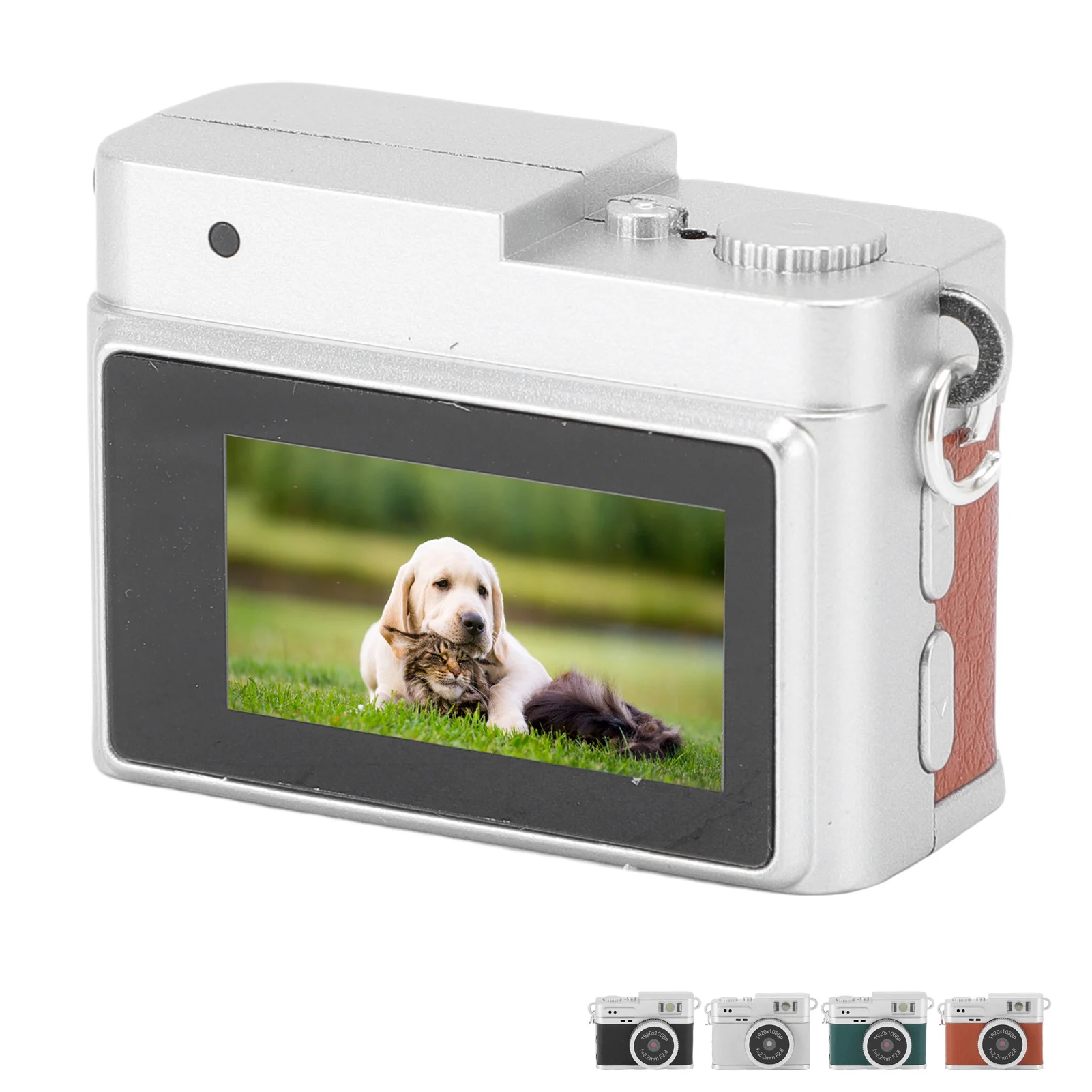كاميرا رقمية صغيرة كاميرا رقمية كلاسيكية صغيرة 1080P FHD 0.96 بوصة شاشة ملونة 128GB LED ملء ضوء كاميرا رقمية #3