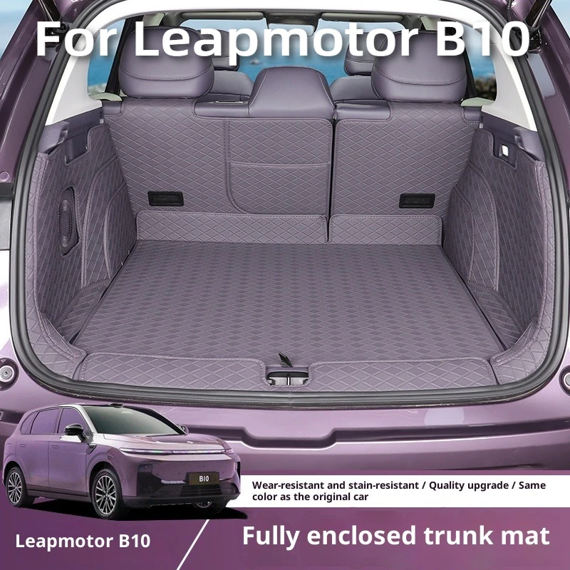 

Для Leapmotor B10 Коврик в багажник Full Surround 3D Специальная задняя накладка на багажник Модифицированное внутреннее украшение