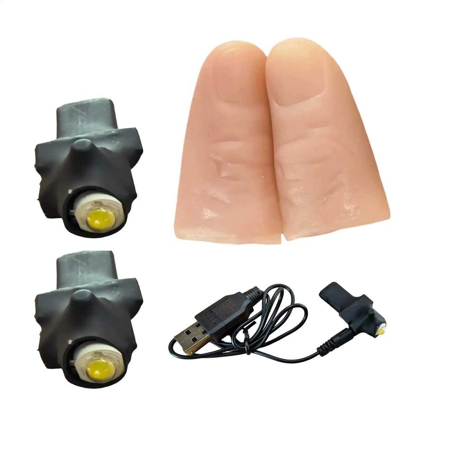 

Magic Thumb Light Rechargeable Fake Finger Closeup Props Thumb Light Magic Trick for Stage Performance Birthday Party Family