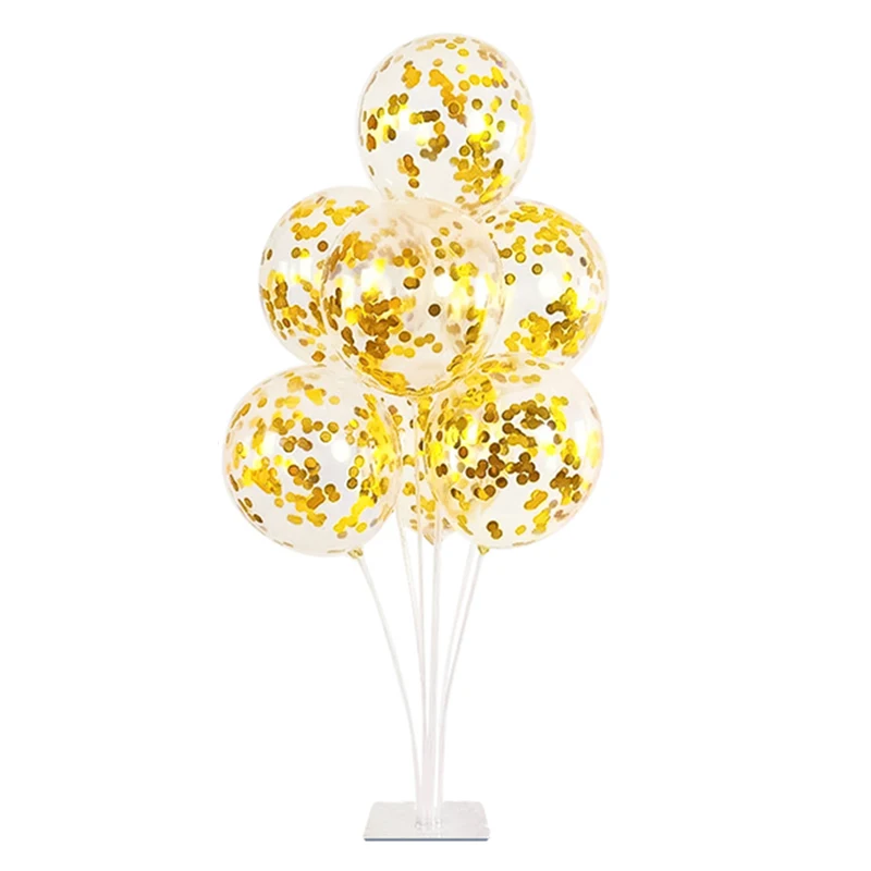 1/2set Self-stick Base Latex Balloons Stand Table Balloon Holder Column Wedding Birthday Party Decoration Baby Shower Balons