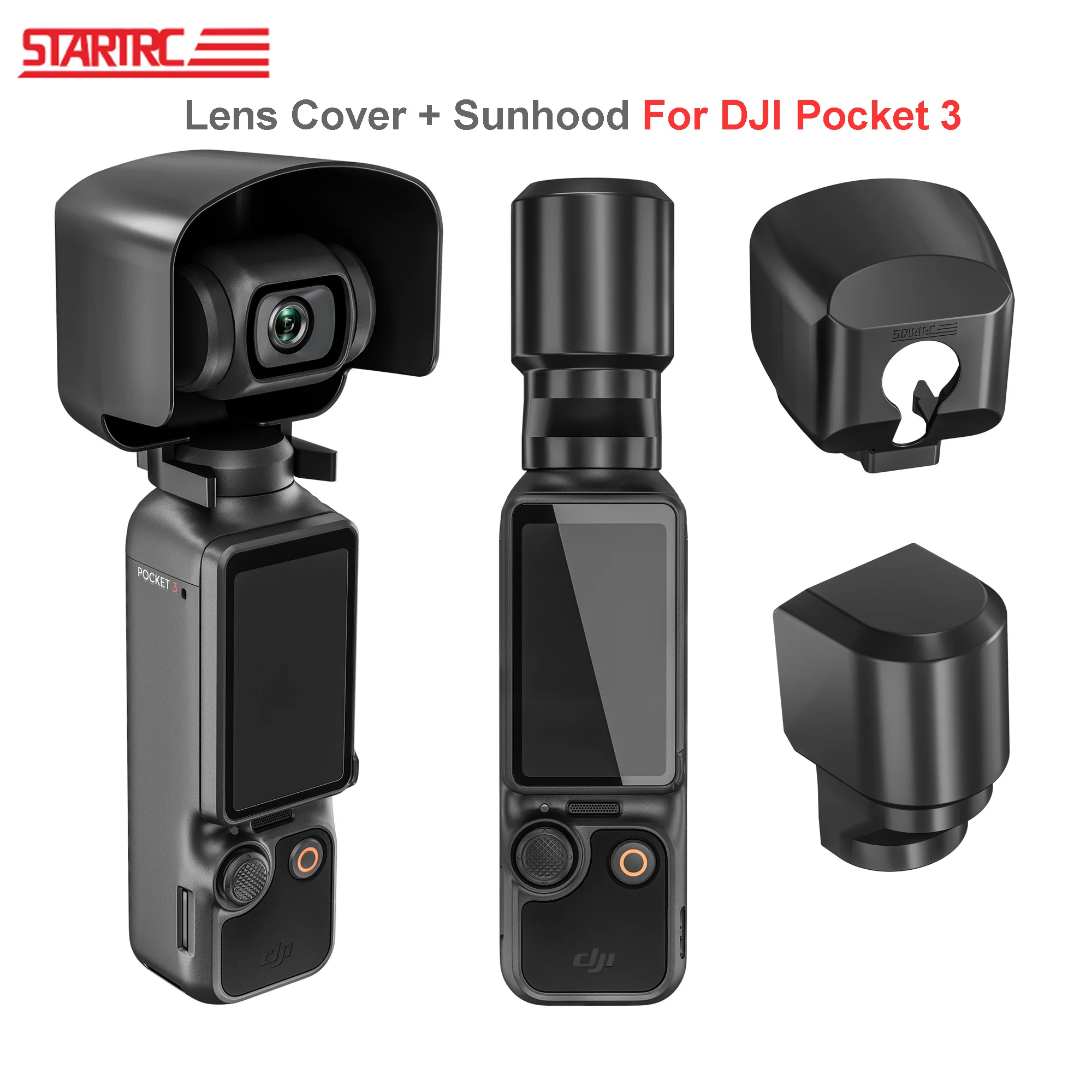 

STARTRC Camera Lens Sun Hood Sunshade Sun Shade Sunhood Gimbal Protective Cover Guard For DJI Osmo Pocket 3 Camera Accessory