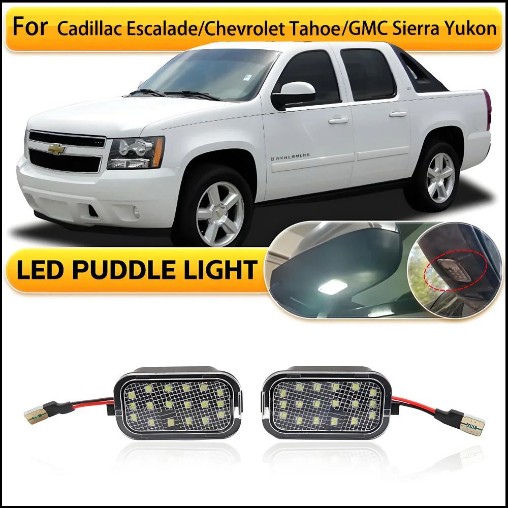 LED Rearview mirror light For Cadillac Escalade/Chevrolet Avalanche Silverado Suburban Tahoe/GMC Sierra Yukon 2008-2014