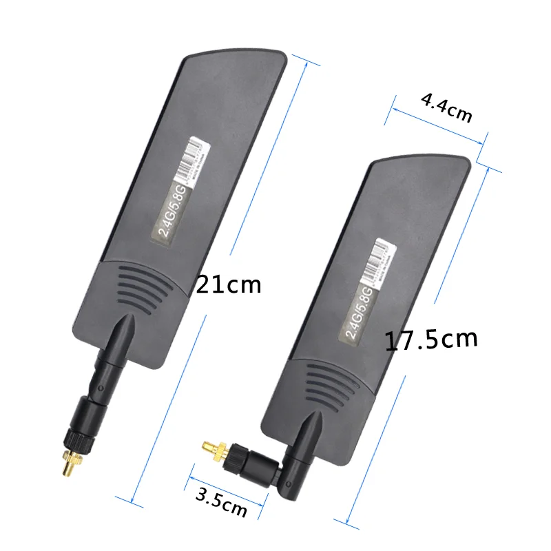 듀얼 밴드 외부 옴니 와이파이 안테나, 신호 부스트용 라우터 안테나, TS9, SMA, RPSMA, 2.4G, 5G, 5.8G, 18dbi, 1 개