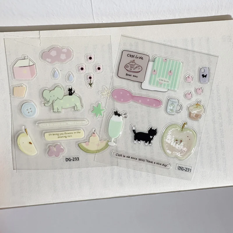 Mini-Aufkleber Niedliche Kleine Aufkleber Kawaii Nagelaufkleber Fotohüllen Aufkleber Zubehör 3D Handy-Aufkleber – Detail 3