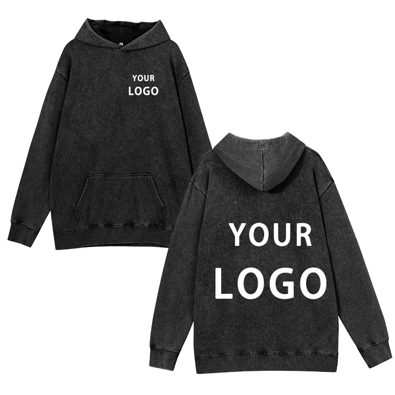 

2024 latest men's and women's customized printed personalized loose casual hooded long sleeved sweater style