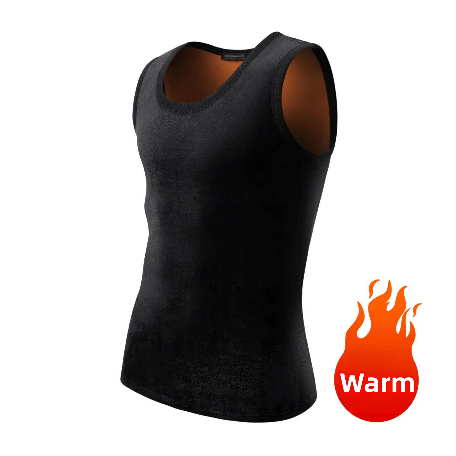 Men\'s Autumn Winter Thick Warm Fleece Fashion Casual Tank Top Undershirt Men Sleeveless High Quality Soft Thicken T-shirt Tops