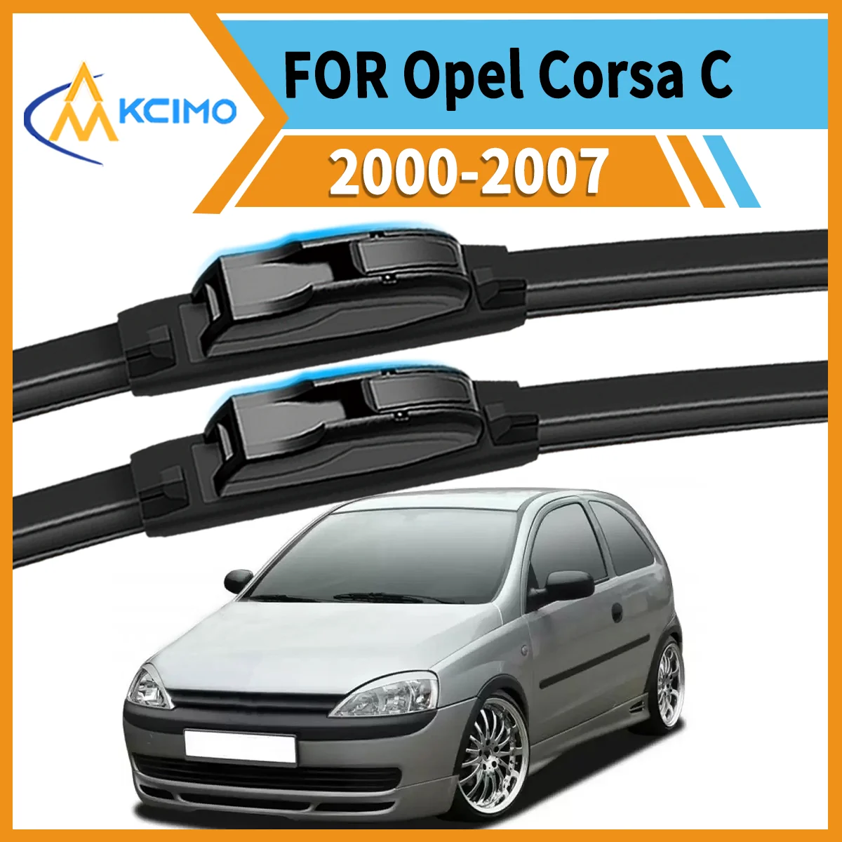 

Smooth & Silent Wiping 2PCS Wiper Blades for Opel Corsa C X01 2000–2007 All-Weather Performance Clear View Safe Driving