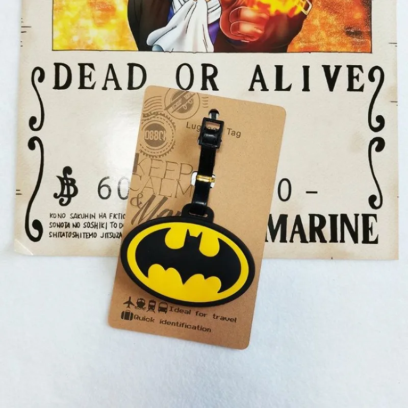 سوبرمان باتمان الأفلام الطرفية الإبداعية شخصية مقاوم للماء الأمتعة تسجيل الوصول العلامة مكافحة فقدان سيليكون تحديد اللوحة