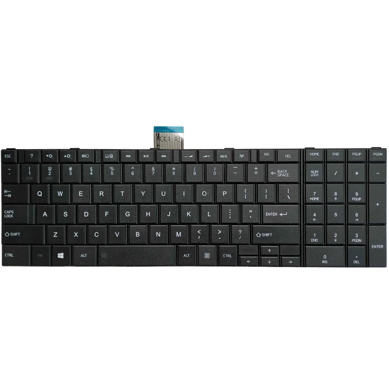 NEW US English laptop Keyboard for Toshiba Satellite C50D C50-A C50-A506 C50D-A  C55T-A  C55-A C55D-A black