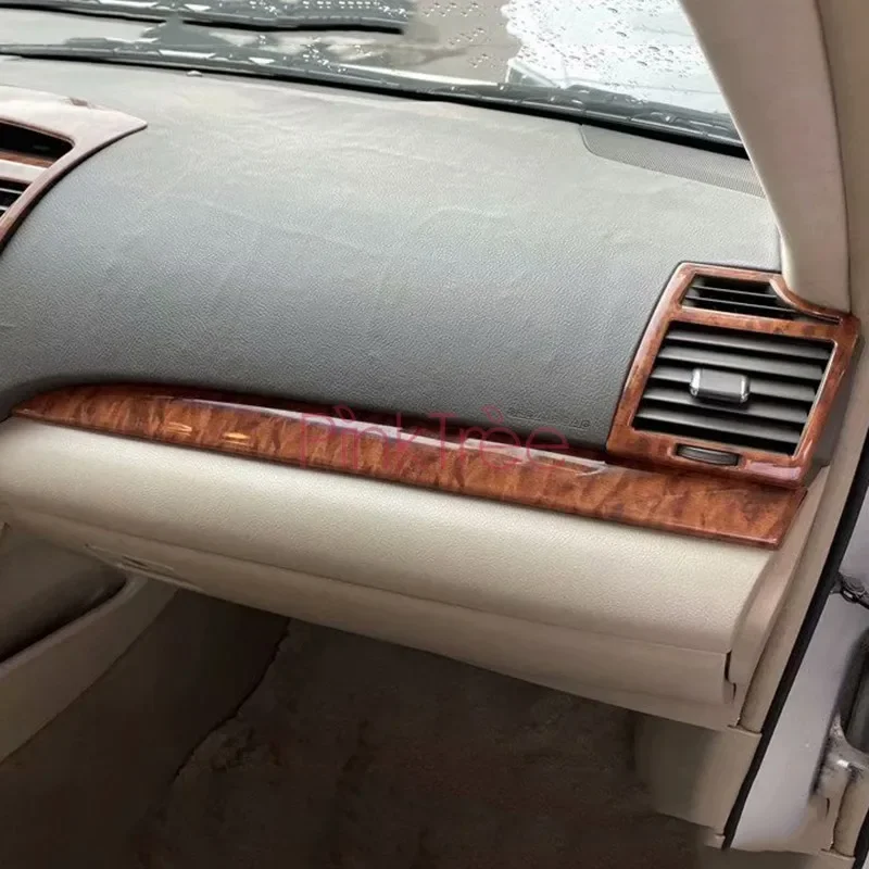 Wooden Color Interior Dashboard Trim Air Vent Cover Car Decoration Accessories For Toyota Camry 2006- 2011