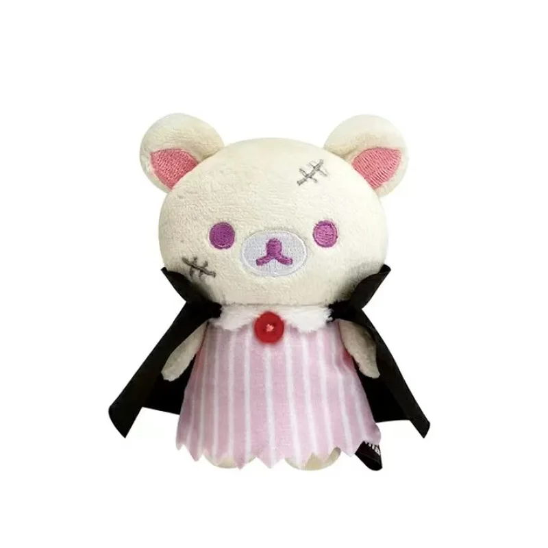 Kawaii Cartoon Rilakkuma Korilakkuma Schlüsselanhänger Niedliches Halloween Vampir Zubehör Plüschtier Rucksack Anhänger Freunde Weihnachtsgeschenk