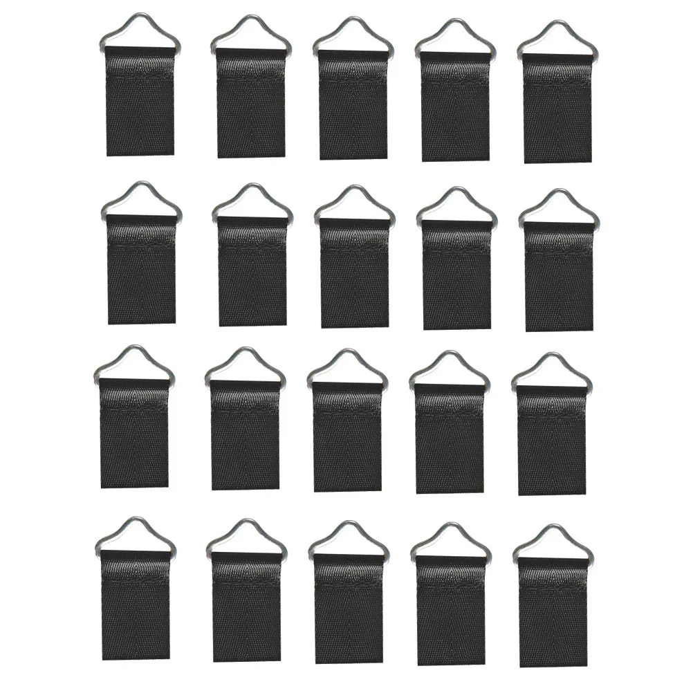 

30Sets Triangle Ring Buckles Trampoline Replacement Durable Iron V-Shaped Rings Outdoor Trampoline Accessories and Parts