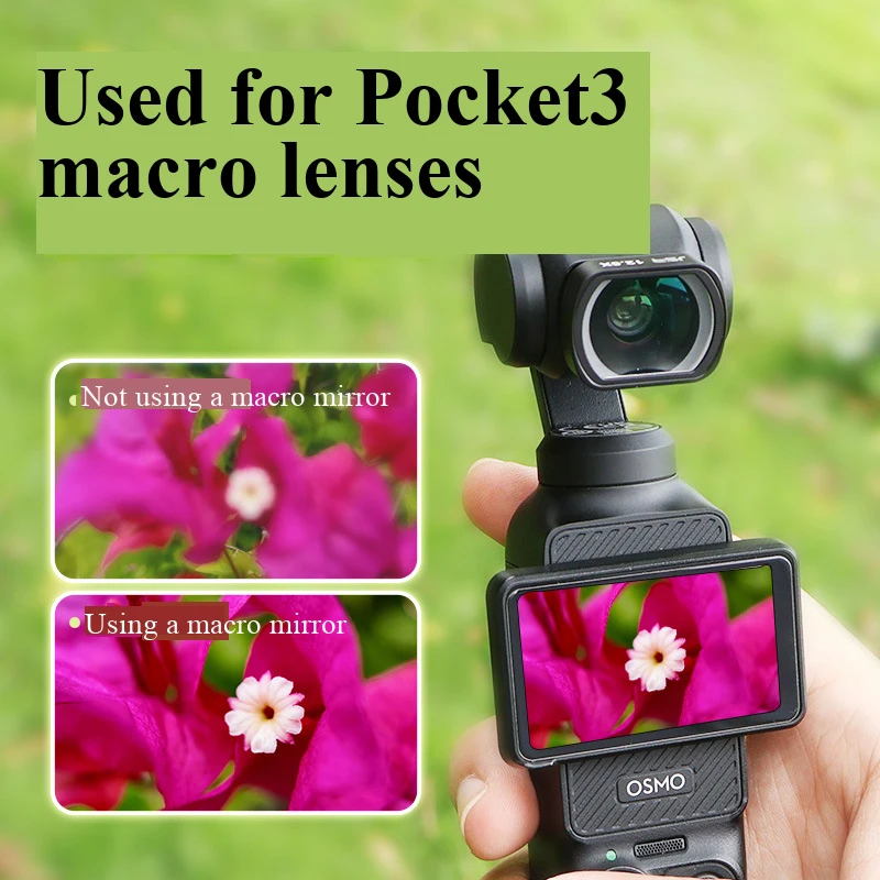 

Макрообъектив для DJI Osmo Pocket 3, 10-кратный, суперчеткий, магнитный, из оптического стекла, аксессуар для камеры