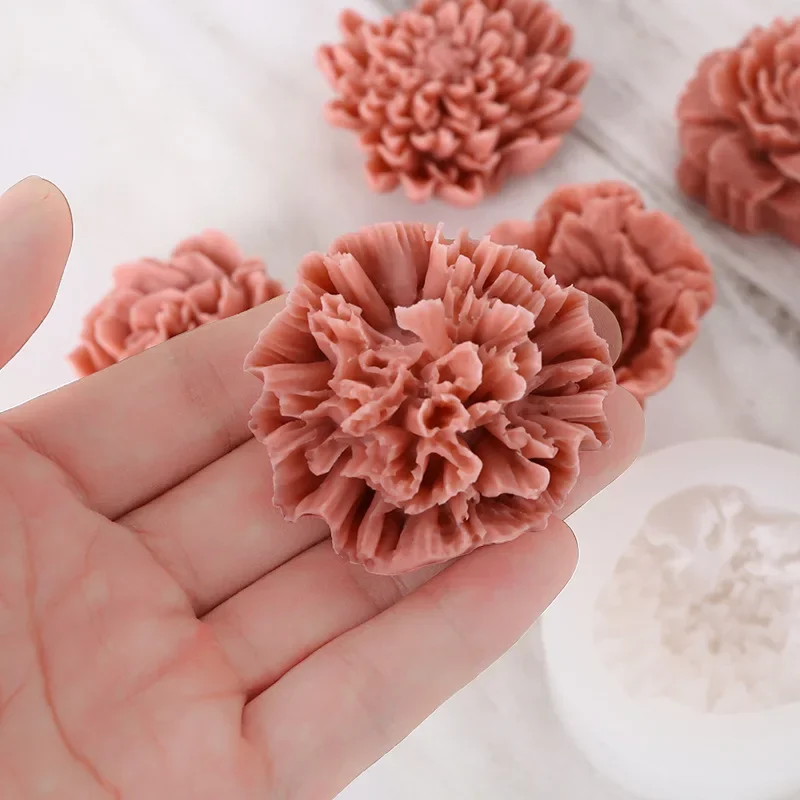 Multi Style Flower Candle Moulds Rose Soap Peony Gypsum Silicone Molds Corn Poppy Gifts for Mom Lily Shape Birthday Party Decor