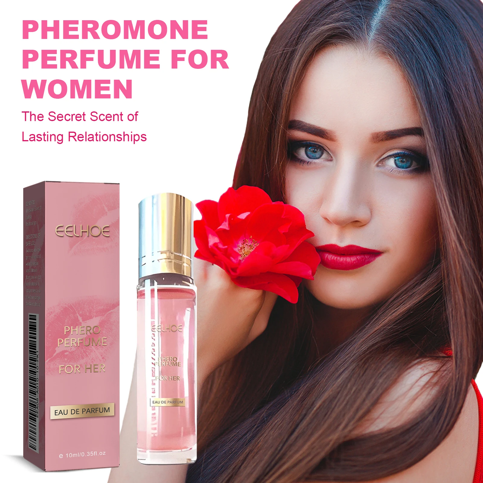 10 ml langanhaltendes Flirt-Pheromon-Parfüm, anhaltender Duft, frischer und natürlicher kleiner Duft, Handgelenk-Ohr-Parfüm