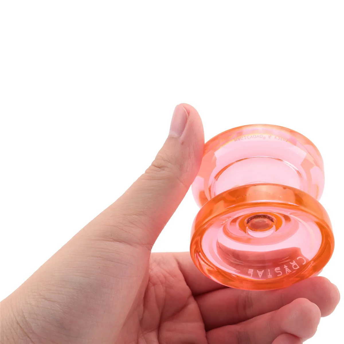 K2 Plus Crystal Responsive Yoyo,Dual Purpose Yo-Yo with Replacement Unresponsive Bearing for Intermediate,Orange