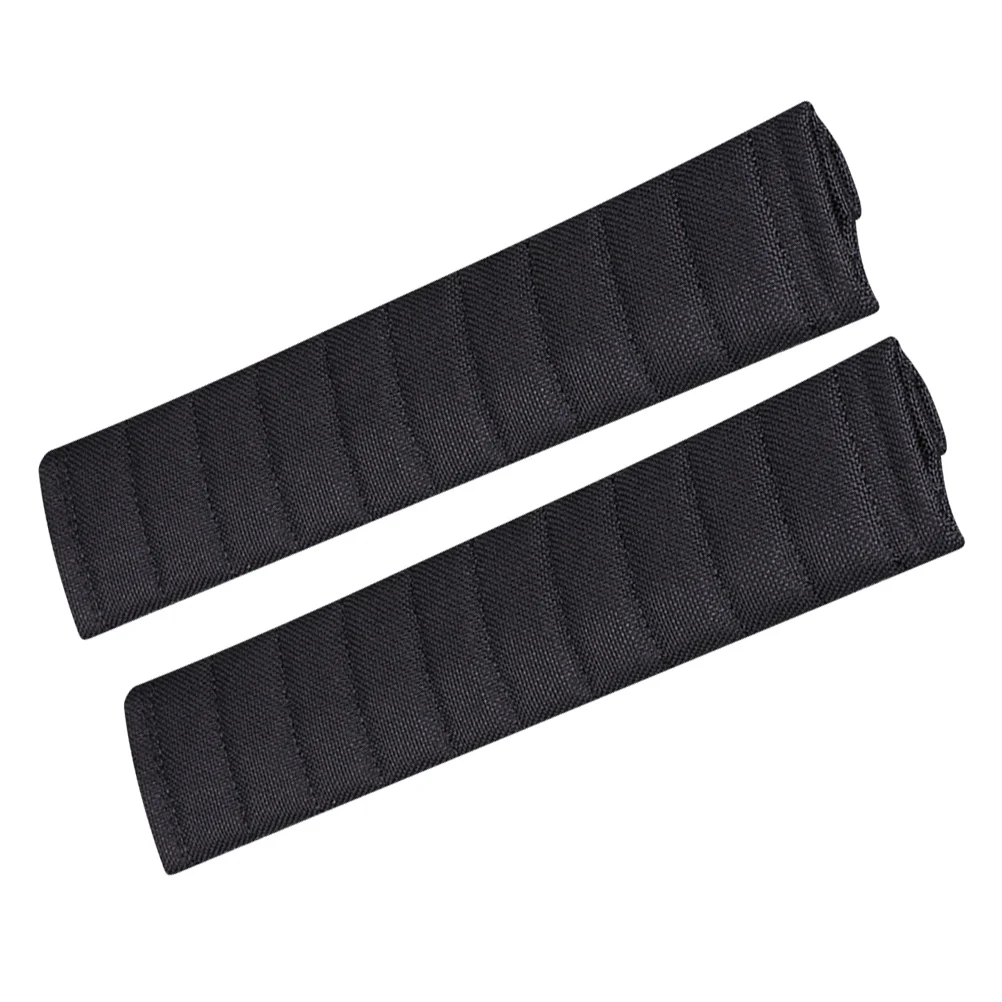 

2pcs Safety Belt Shoulder Covers Auto Car Seat Strap Protectors Breathable Comfortable Pads Cushions Easy Install Reusable Black