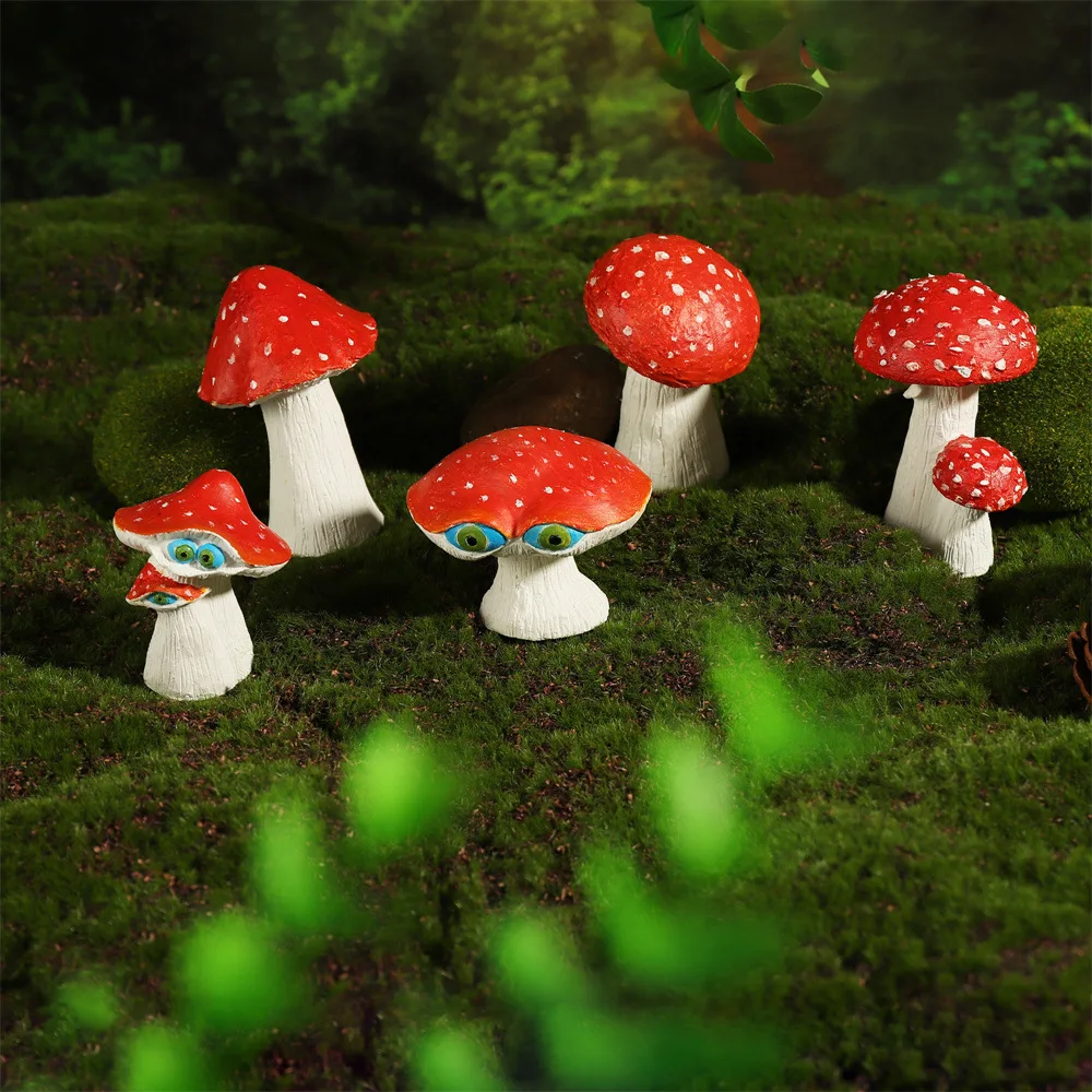 

3d Mushroom Silicone Molds Moss Micro Landscape Decoration Resin Molds Fondant Cake Chocolate Mould Cake Decorating Tools