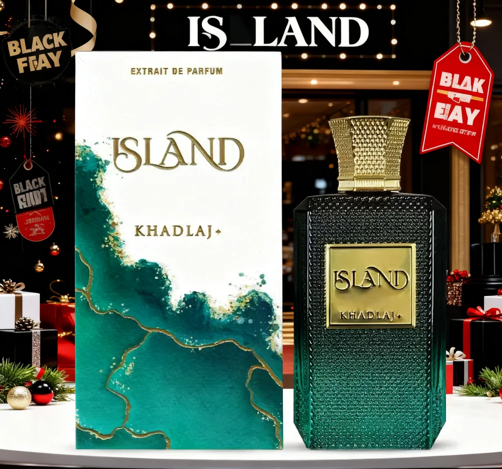 

Мужской парфюмерный спрей Khadlaj Island Extrait, свежий и стойкий, первый выбор для подарков на Хэллоуин.