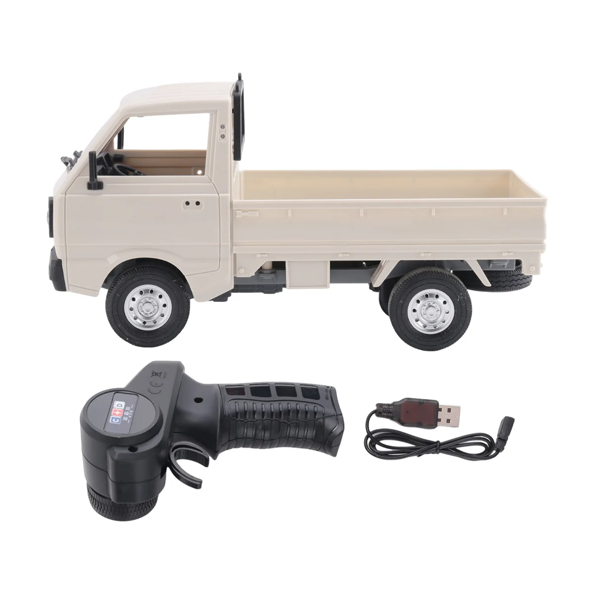 

M15KD12 Mini 1/16 2WD RC Car Simulation Drift Climbing Truck LED Light On-Road 130 Motor Fit WPL D12 for Kids Gifts Toys,1B