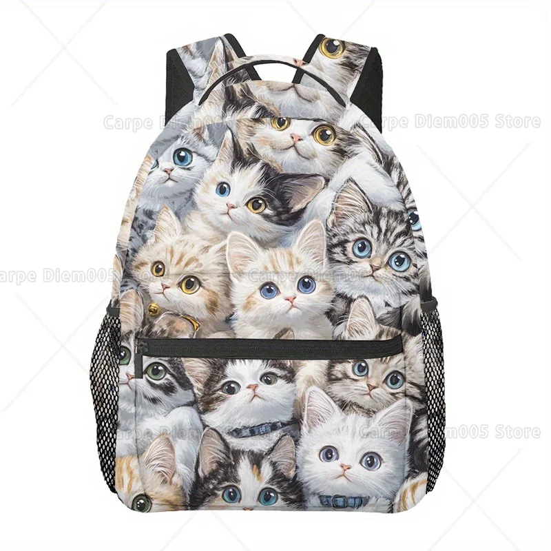 

Lots of Cats Lightweight Foldable Backpack with Adjustable Straps Multiple Compartments Laptop Bag Back To School