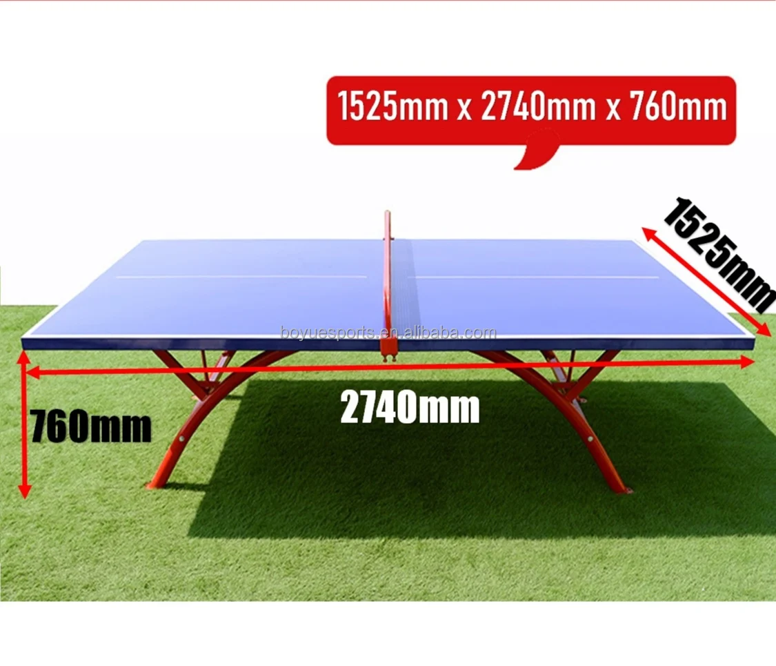 Hochwertiger Tischtennistisch für drinnen und draußen ab Werk mit professionellem Ping-Pong-Netz und Pfosten-Set, Ping-Pong-Tisch