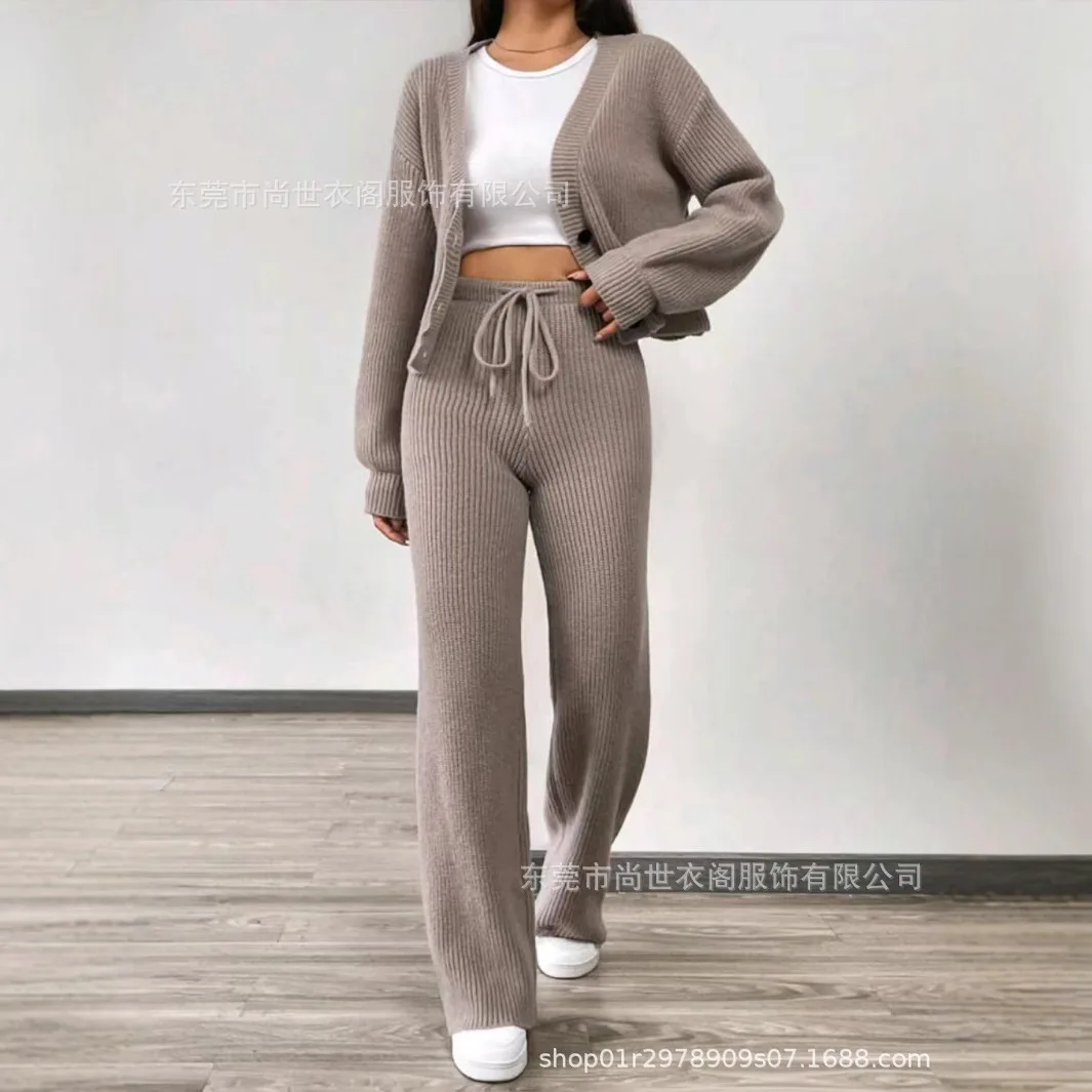 

Повседневная мода для женщин 2024, новый модный свободный тонкий весенне-осенний комплект в западном стиле, модный комплект из двух предметов