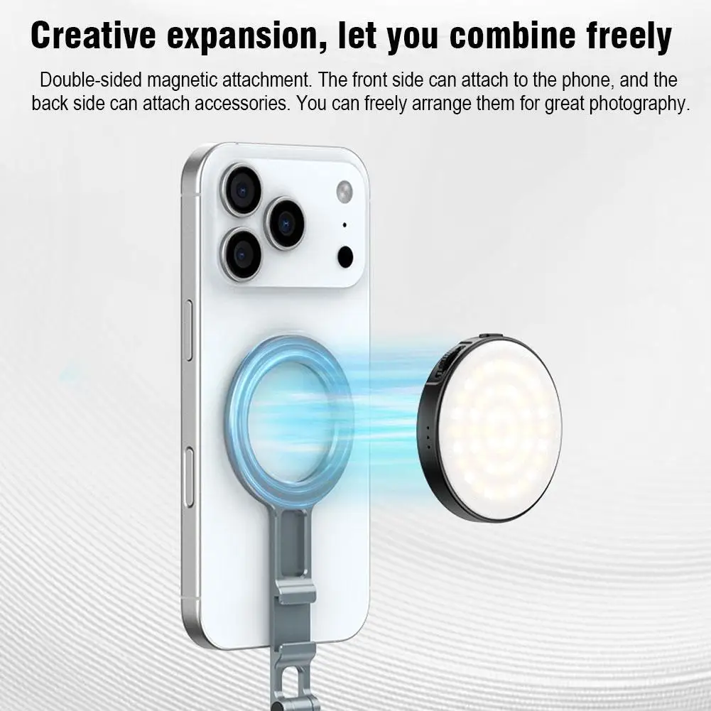 

Magnetic Phone Tripod Mount Protable Smartphone Holder Desktop Triangular Phone Stand Accessories