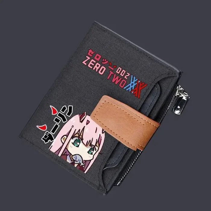 

Периферийный кошелек Darling In The Franxx National Team 02, большой вместительный короткий держатель для карт, маленькая сумка, аниме-игра