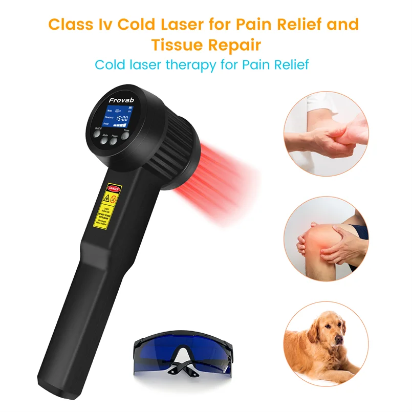 Professional Pet Cold Laser Therapy for Knee Pain 8W Laser Foot Treatment for Plantar Fasciitis Sciatica Soft Tissue Damage