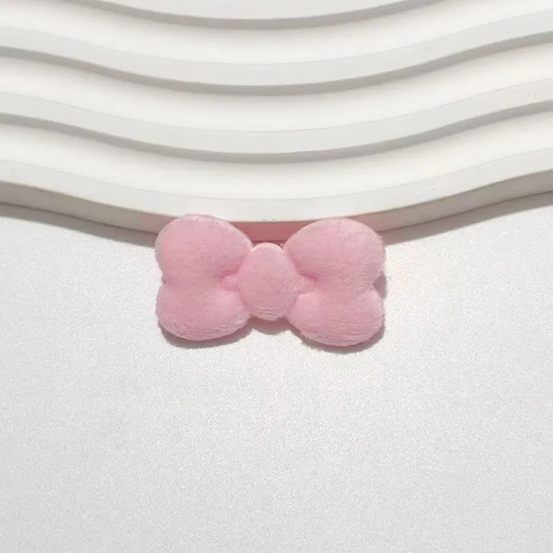 50 Stück Doppelseitige 3,5cm Plüsch-Schleifen-Accessoires für DIY-Puppendekorationen, Schuhe, Socken, Hüte Materialien – Detail 8