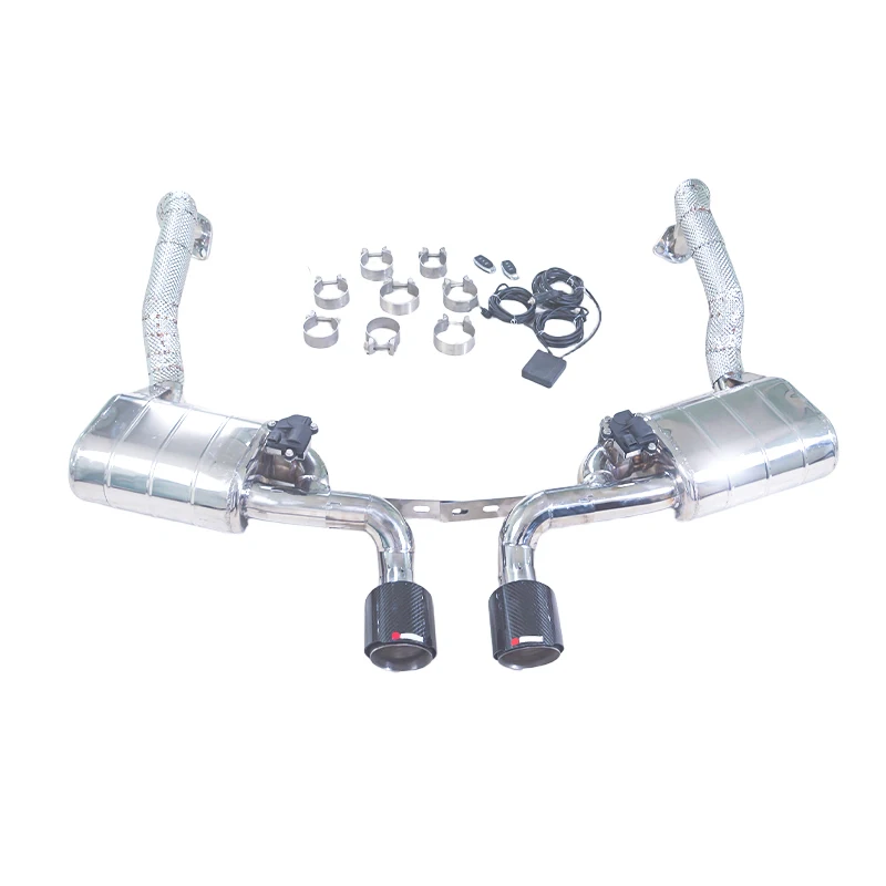 

GFC/для Porsche Bobst 981 2013, 2,7 л Catback, хвостовой клапан из нержавеющей стали 304, выпускной клапан с двойным выходом