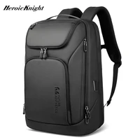 Heroic Knight-mochila de negocios para hombre, morral resistente al agua para ordenador portátil de 17,3 pulgadas, paquete multifuncional de alta capacidad con carga USB