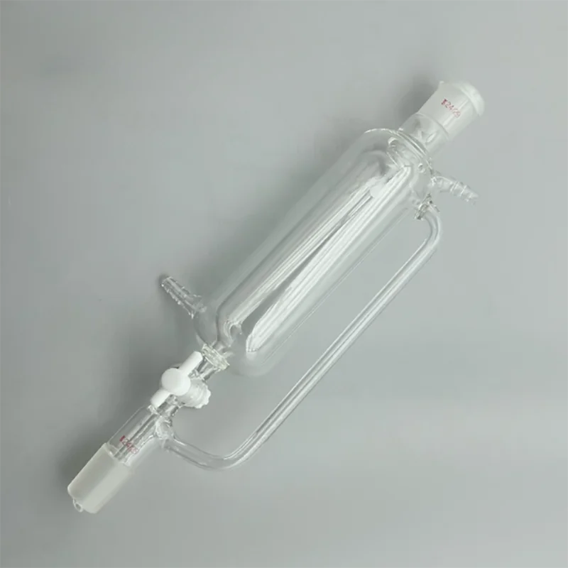 Double-jacketed constant pressure dropping funnel with high borosilicate glass PTFE piston 100ml 250ml 500ml