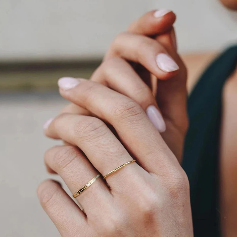 缶詰スターミニ行ブラックダイヤモンドリング 925 スターリングシルバー高級ファインジュエリーリング女性の結婚式 Anillo バゲビジューギフト