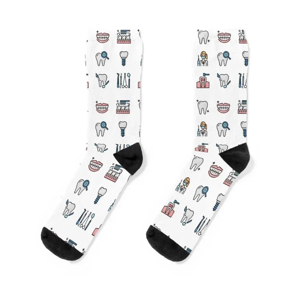 Dental clipart Socks Novelties Running golf Male Socks Women's