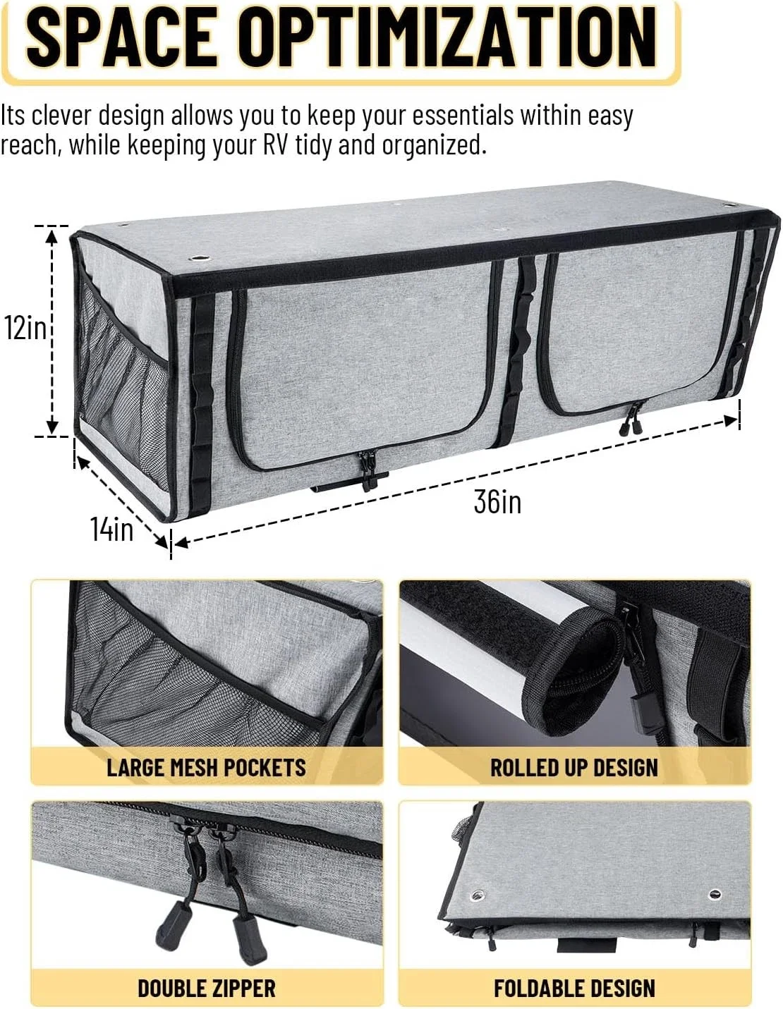 

1set RV Overhead Storage Cabinet 36" Brand New For Ford Transit Fiat Ducato Sprinter Motorhome Caravan Camper Van RV Accessories