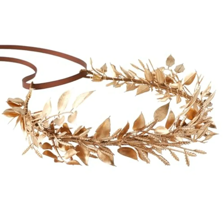 

Leaf Headpiece Greek Goddess Bridal Hairband en Leaf Flower Crown Fairy Headwear for Women Girls Party Decoration Wedding Bride