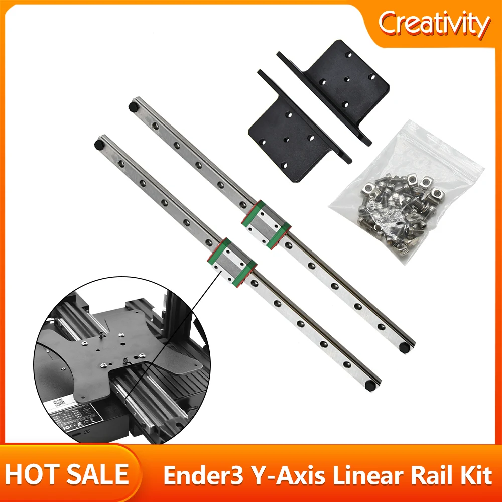 

Ender3 S1 Dual Y Axis Linear Rail Upgrade Kit MGN9H 315MM For Ender-3 Ender3 Pro MGN12H 300MM Ender3 V2 3d printer guide rail