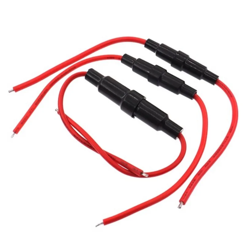5pcs Fuse Holder 5x20/6x30mm with Wire 0.3/0.5/0.75/1.3mm² Copper Cable New accessories