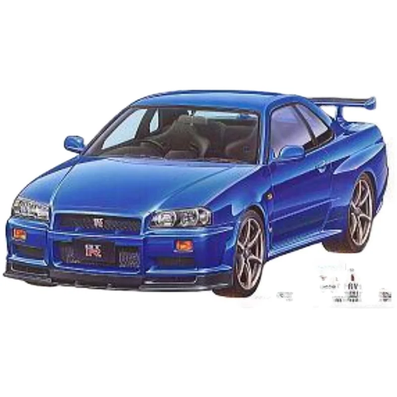 Tamiya 24210 static assembled car model 1:24 scale For NISSAN SKYLINE GT-R R34 V-SPEC car model kit