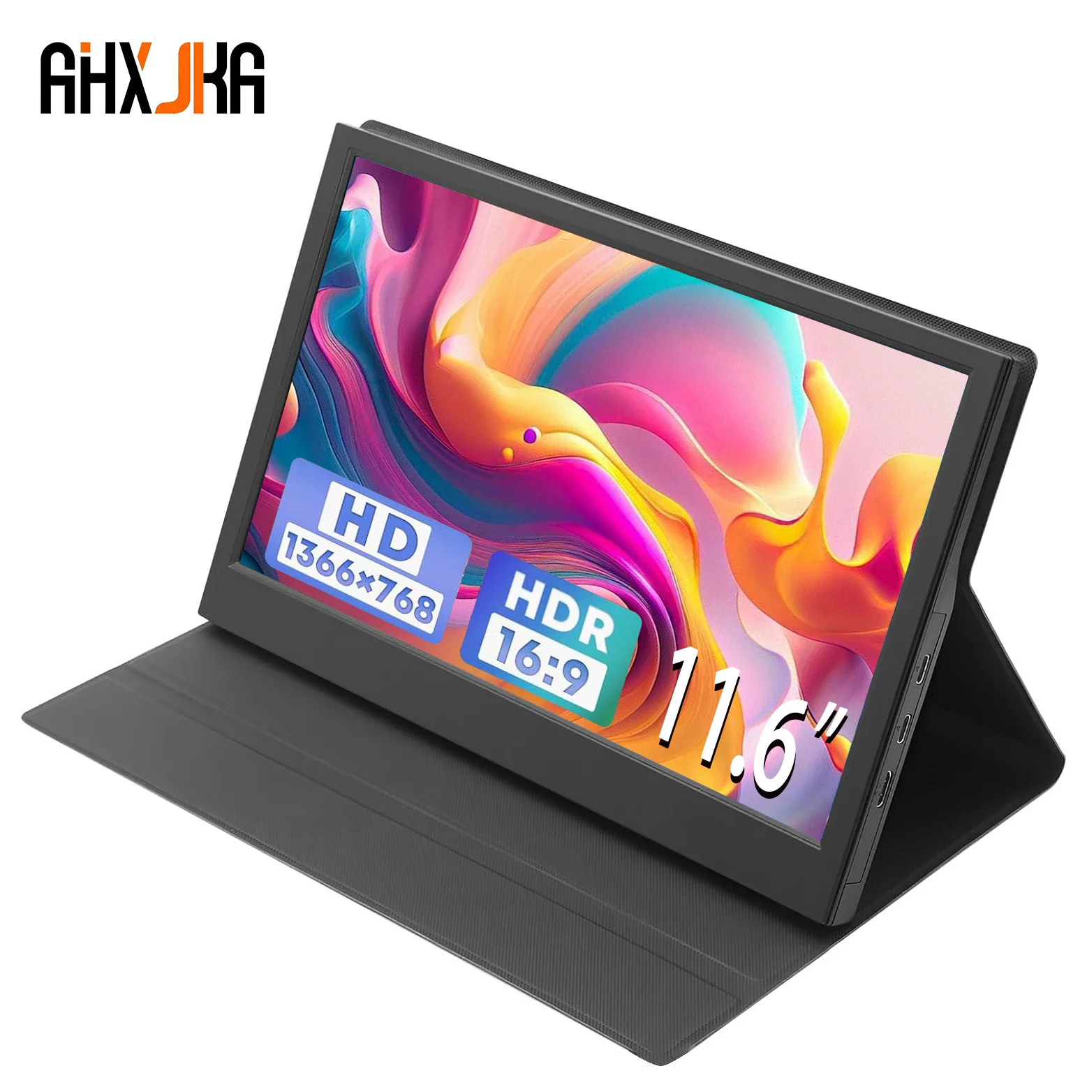 AHXJKA 11.6 Inch Portable Monitor HDMI-Compatible Laptop Second Screen Gaming Extended Display For Switch/PS4/Xbox/Raspberry Pi